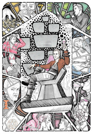 Total price: 110,- EUR (Full body: 50,- EUR; A4 format: +25,- EUR; Additional characters: +35,- EUR)